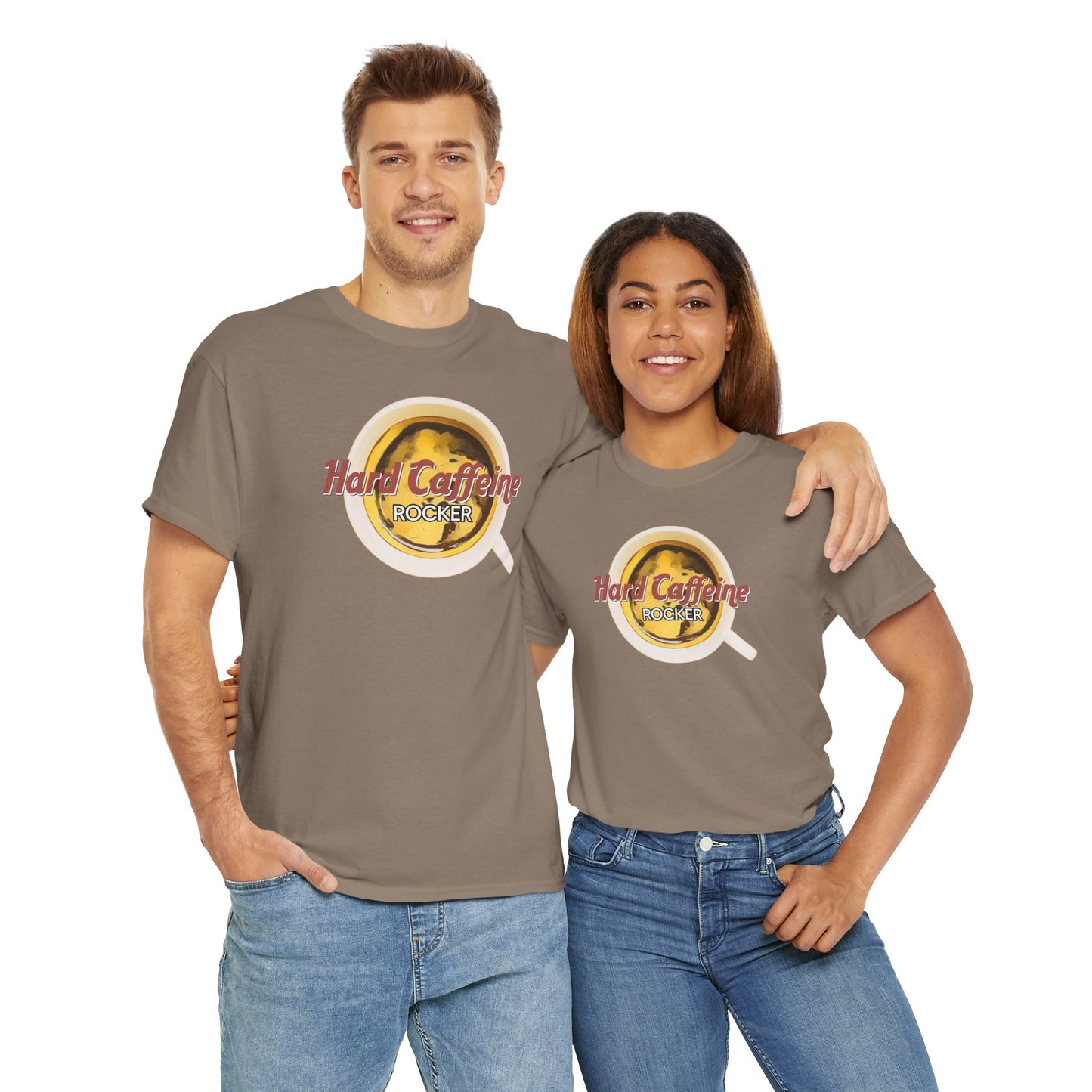 Hard Caffeine ROCKER Unisex Heavy Cotton Tee