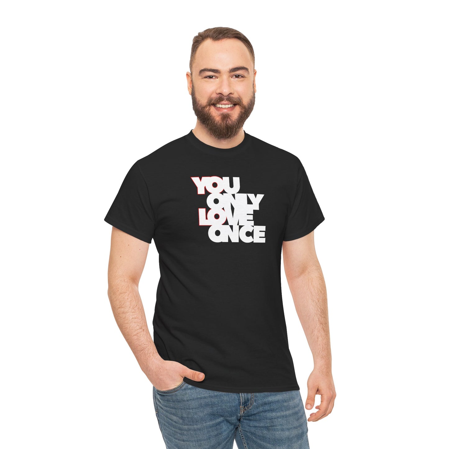 YOLO - YOU ONLY LOVE ONCE Unisex Heavy Cotton Tee