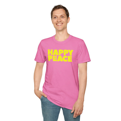 HAPPY PLACE/PEACE Unisex Softstyle 100% Cotton T-Shirt