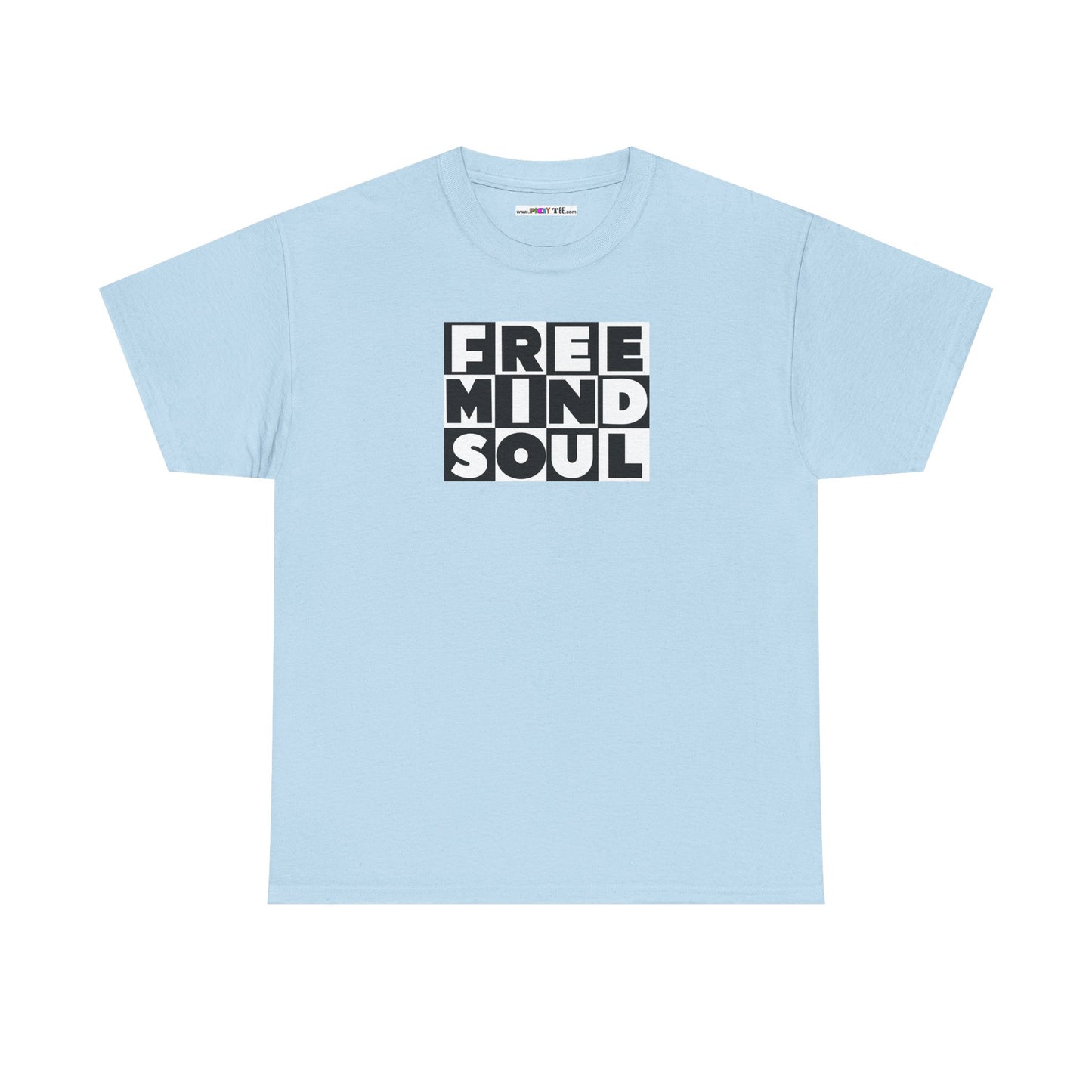 FREE MIND SOUL Unisex Heavy Cotton Tee