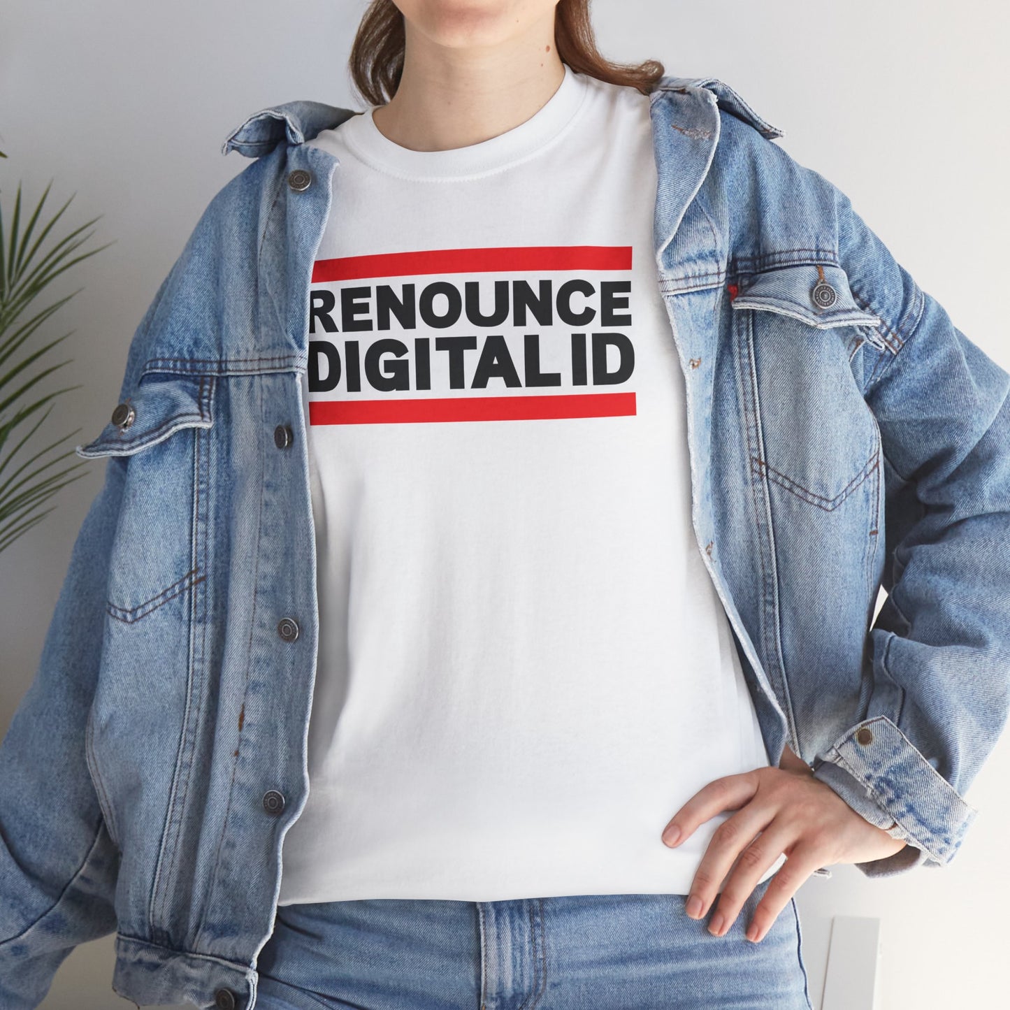 RENOUNCE DIGITAL ID Unisex Heavy Cotton Tee