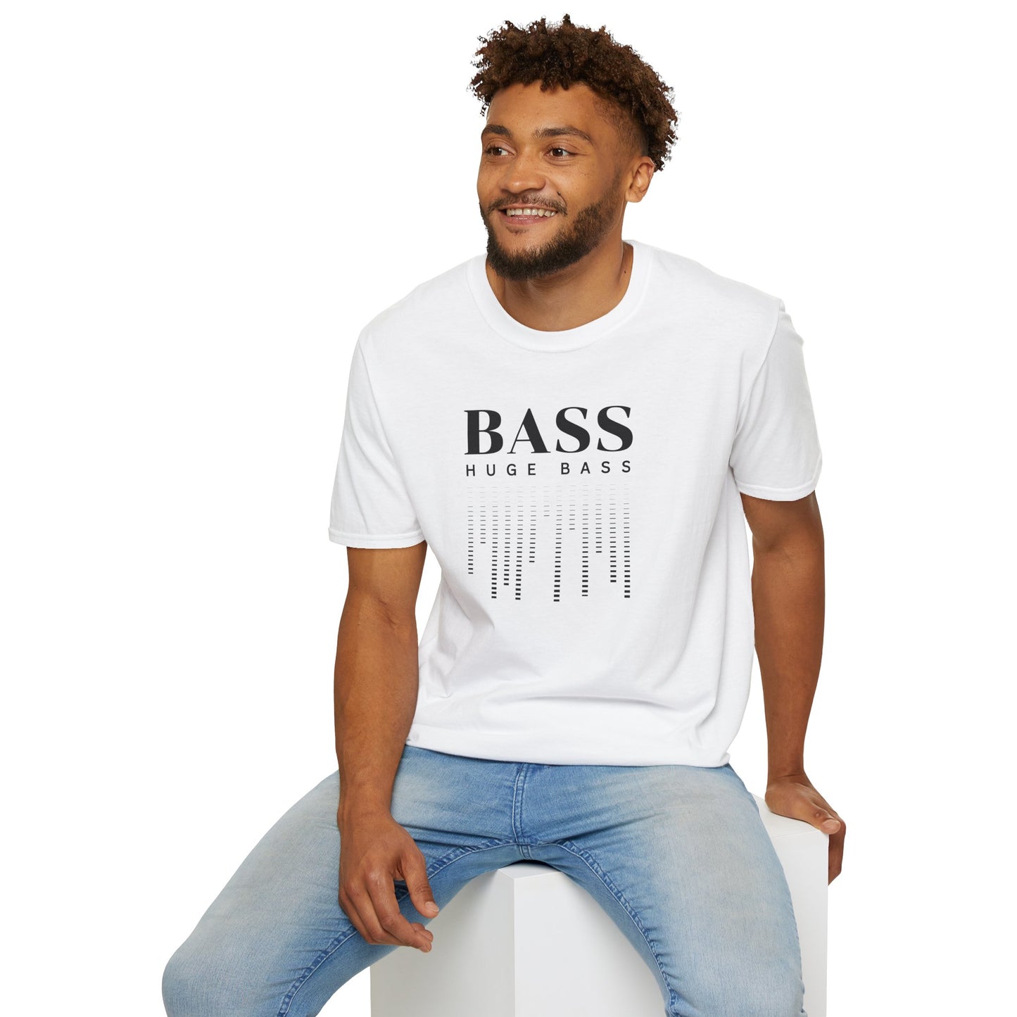 BASS HUGE BASS Unisex Softstyle 100% Cotton T-Shirt