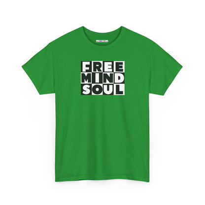 FREE MIND SOUL Unisex Heavy Cotton Tee
