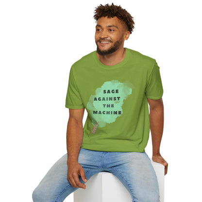 SAGE AGAINST THE MACHINE Unisex Softstyle 100% Cotton T-Shirt