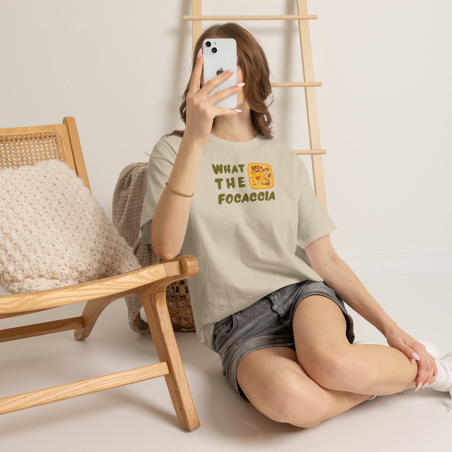WHAT THE FOCACCIA Unisex Heavy Cotton Tee
