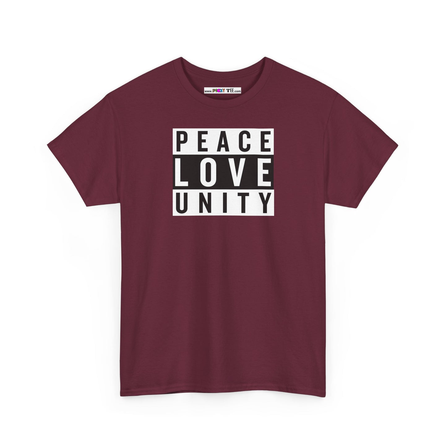 PEACELOVEUNITY Unisex Heavy Cotton Tee