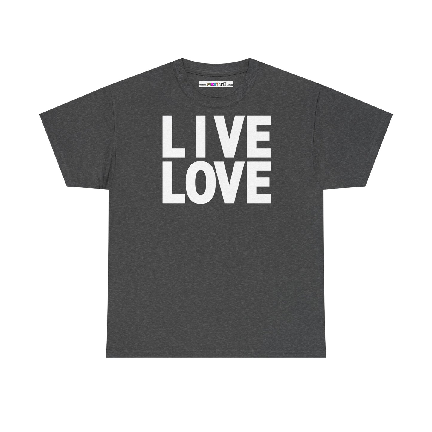 LIVE LOVE Unisex Heavy Cotton Tee