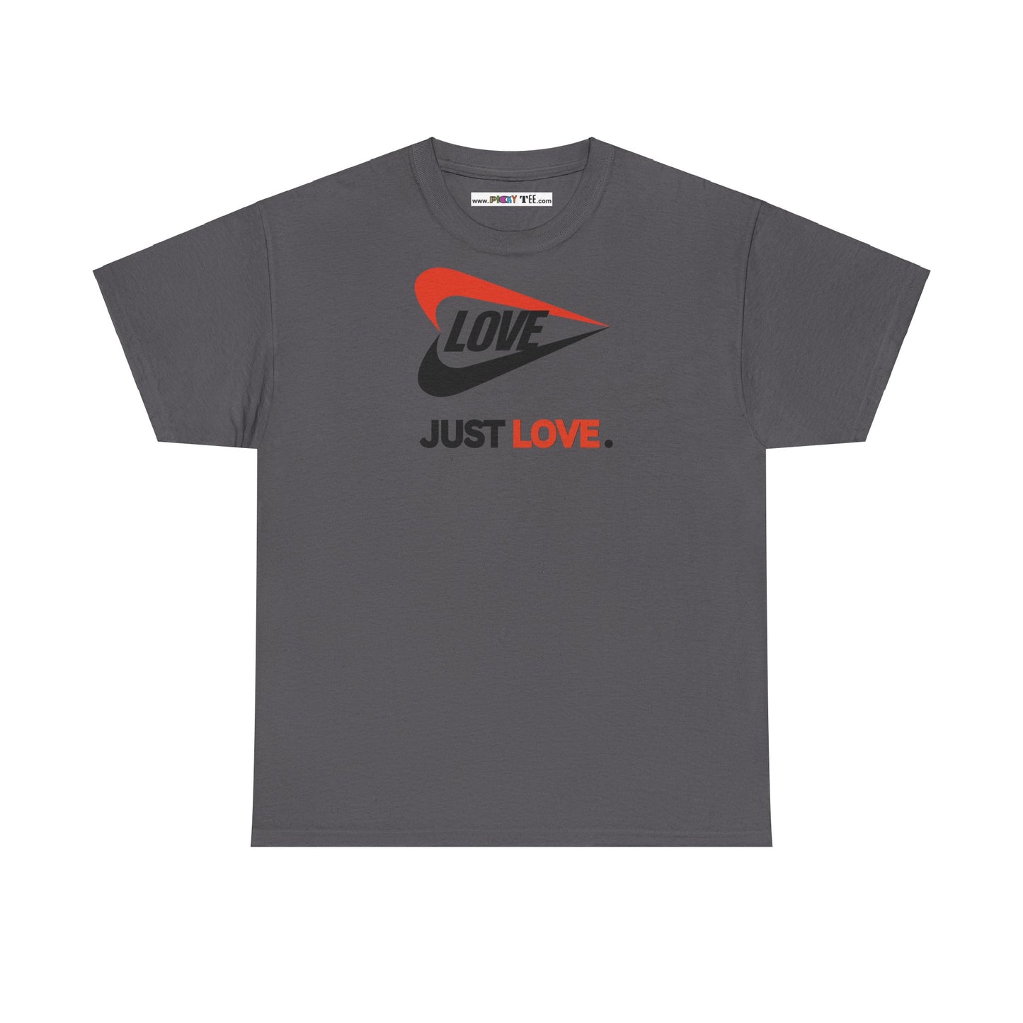 LOVE JUST LOVE. Unisex Heavy Cotton Tee