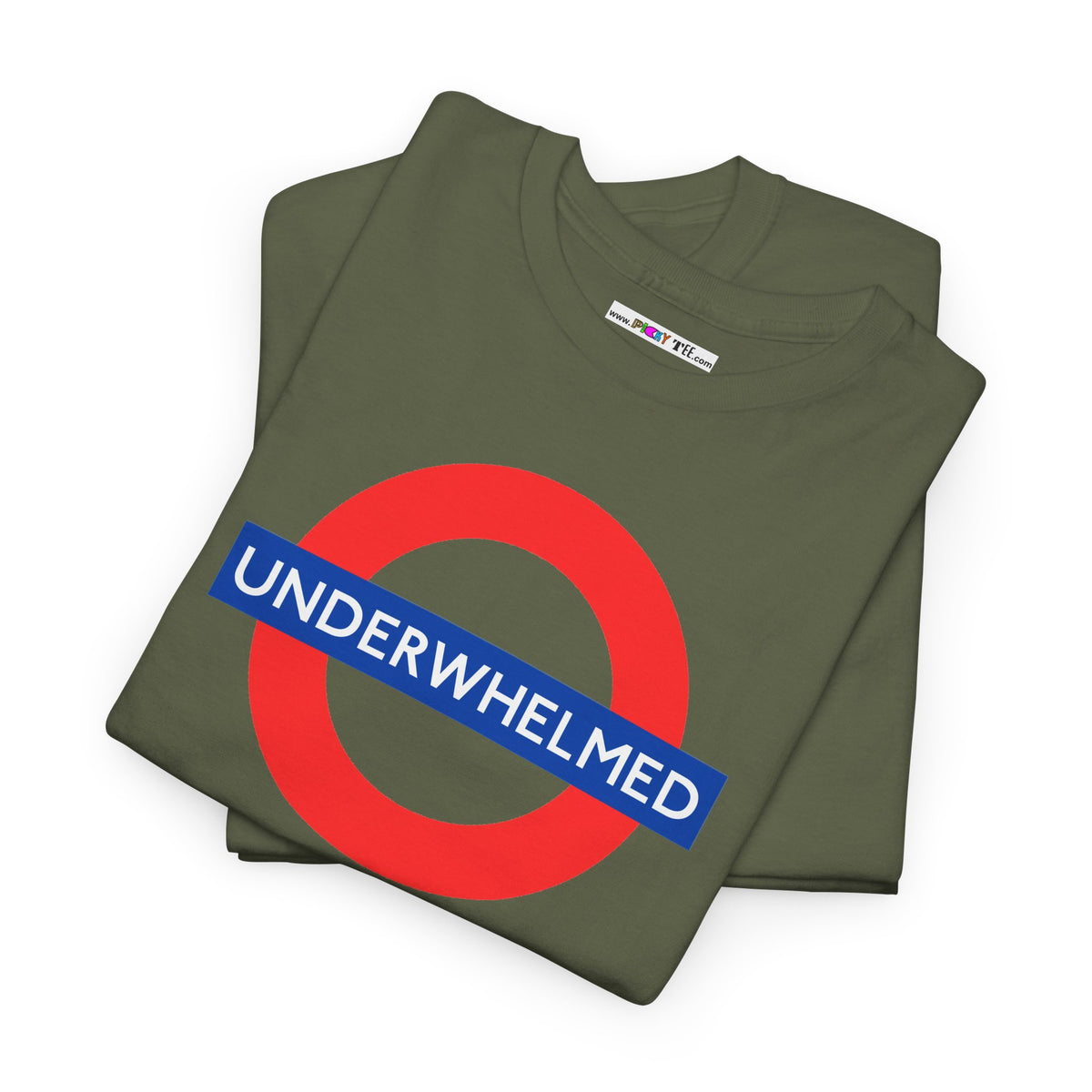 UNDERWHELMED Unisex Heavy Cotton Tee