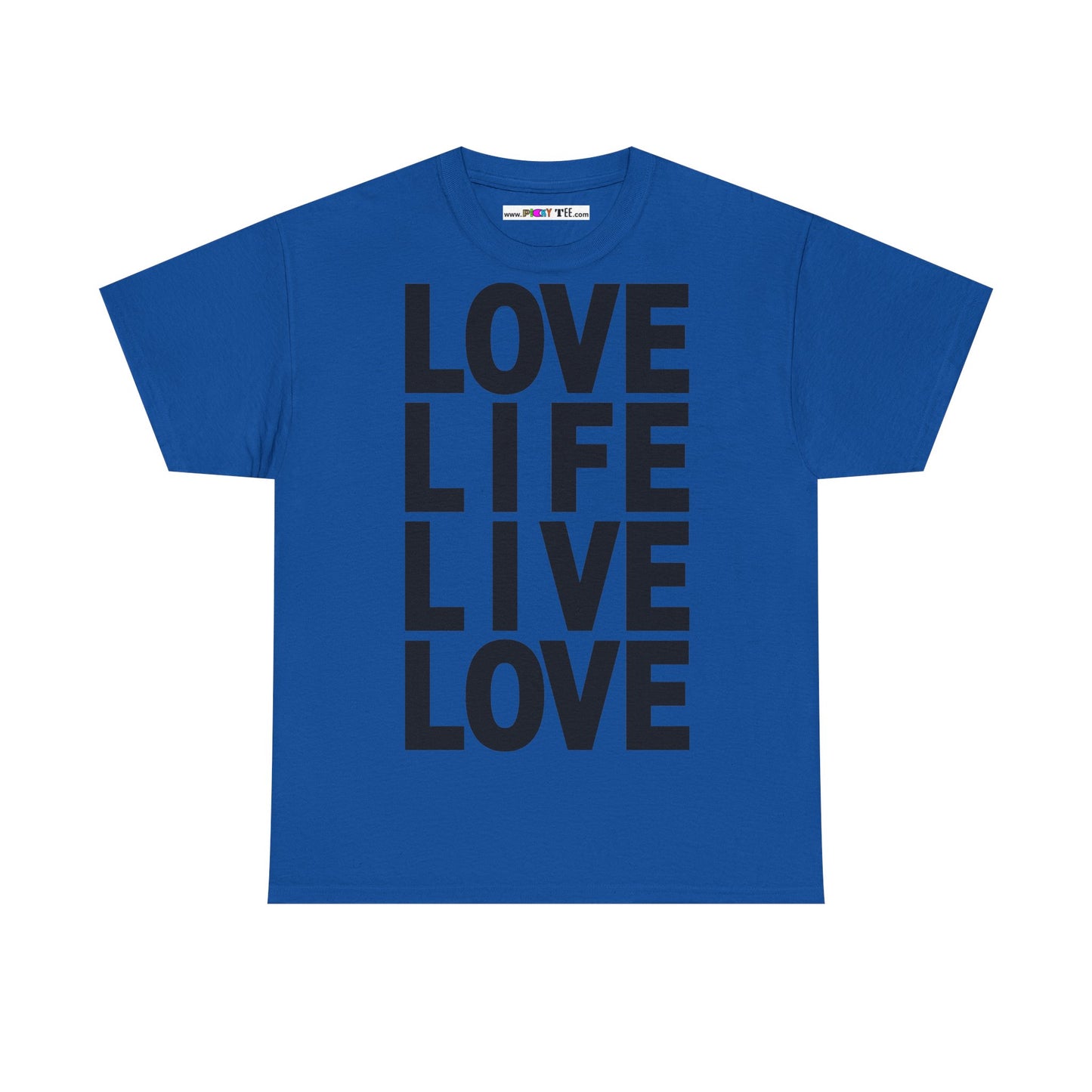 LOVE LIFE LIVE LOVE Unisex Heavy Cotton Tee