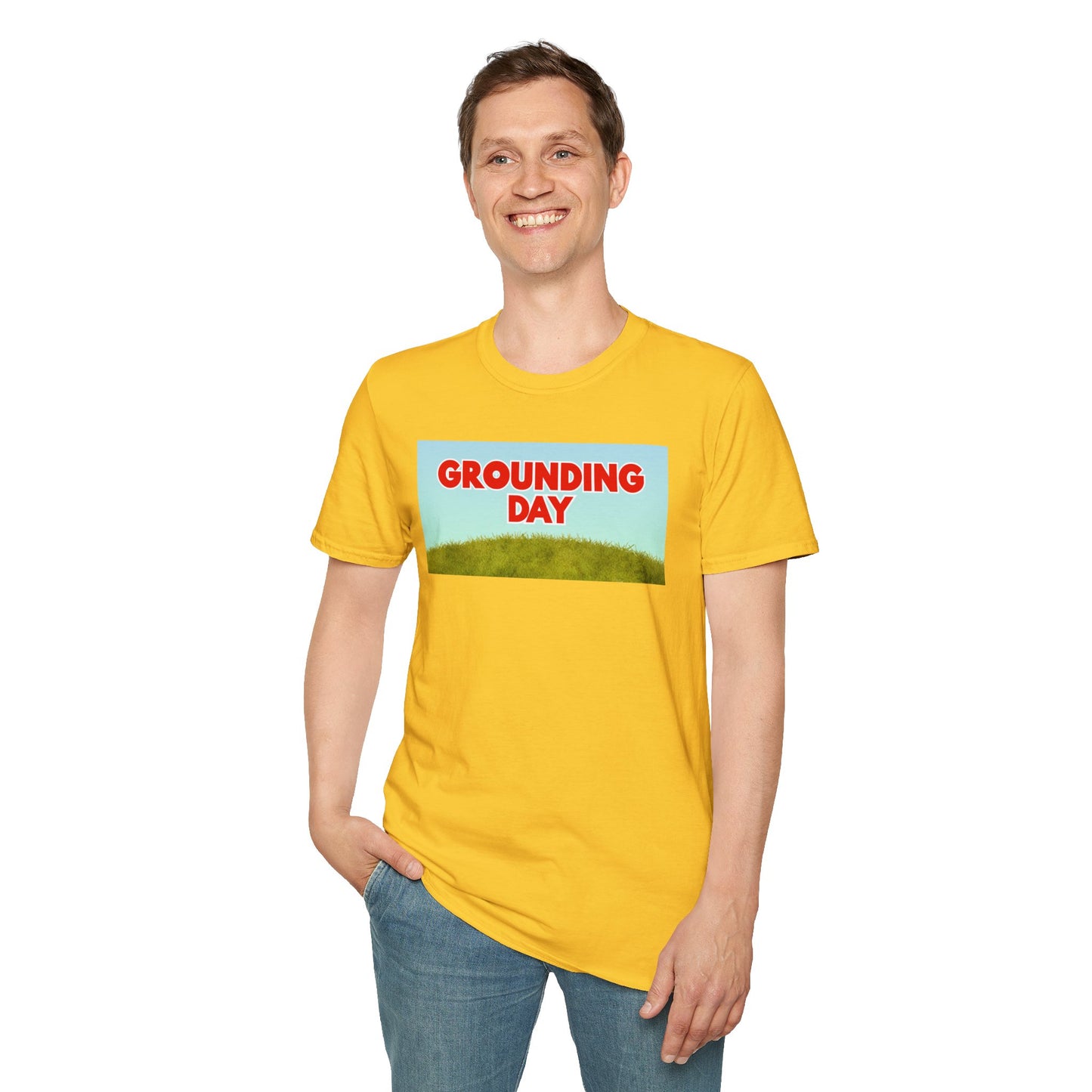 GROUNDING DAY Unisex Softstyle 100% Cotton T-Shirt