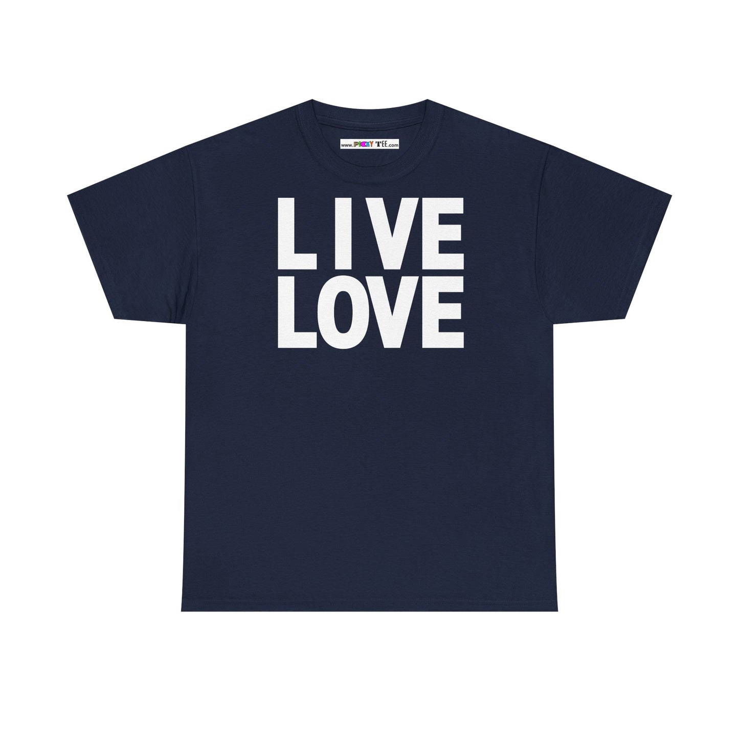 LIVE LOVE Unisex Heavy Cotton Tee