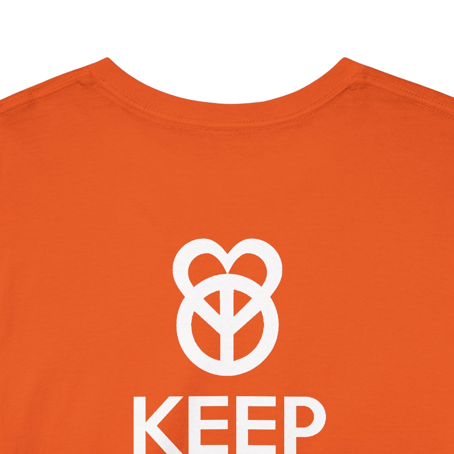 KEEP PEACE AND LOVE ON Unisex Heavy Cotton Tee