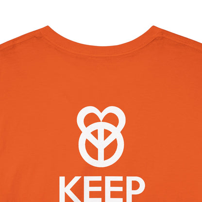 KEEP PEACE AND LOVE ON Unisex Heavy Cotton Tee