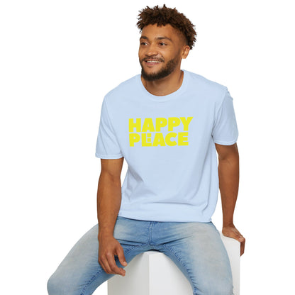 HAPPY PLACE/PEACE Unisex Softstyle 100% Cotton T-Shirt