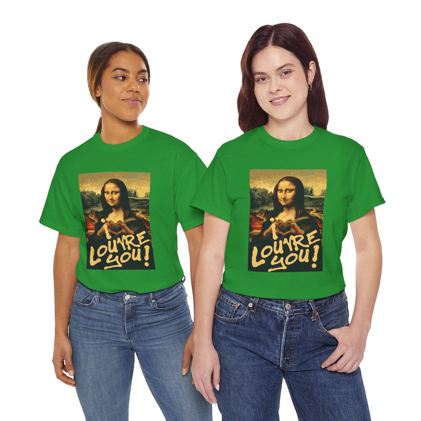 I LOUVRE YOU! Unisex Heavy Cotton Tee