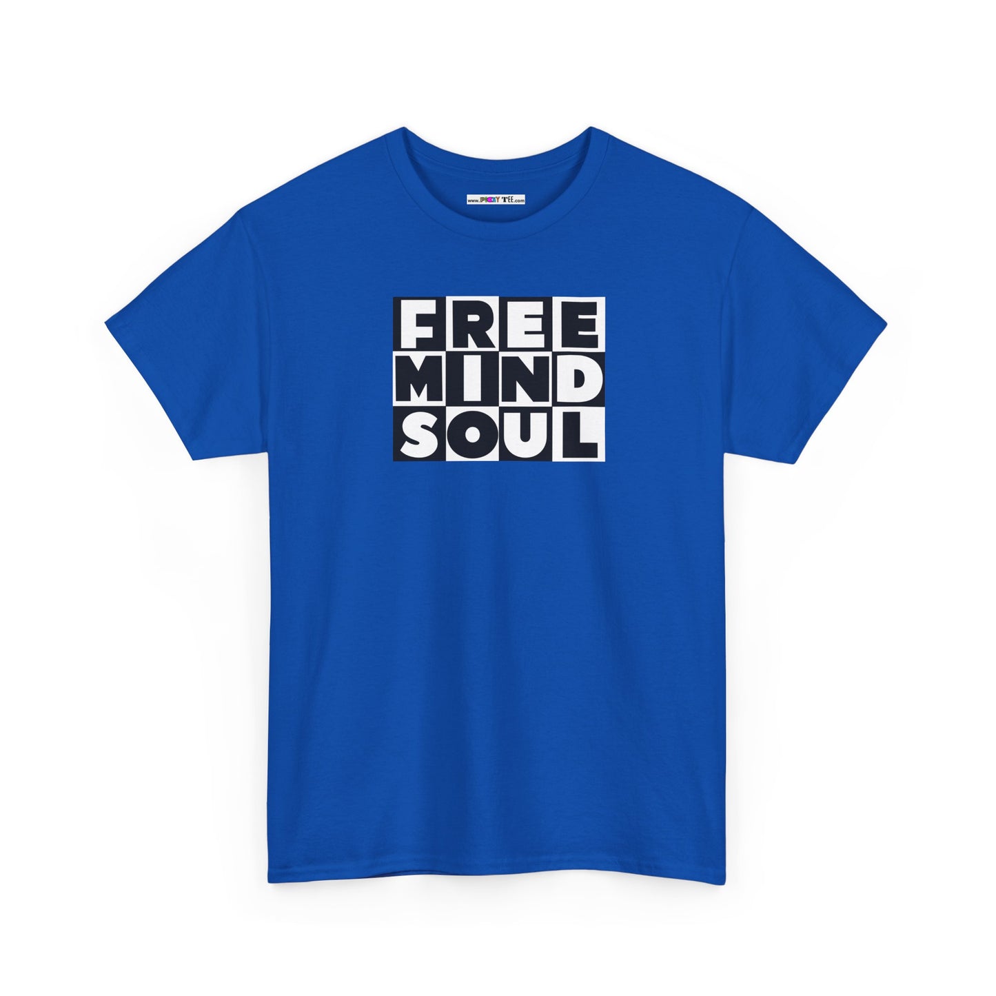 FREE MIND SOUL Unisex Heavy Cotton Tee