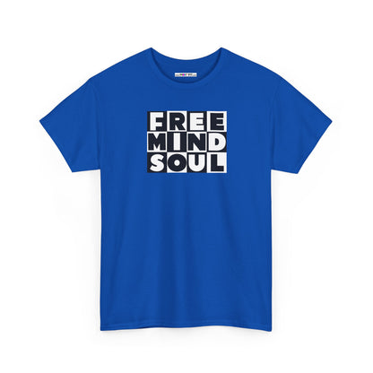 FREE MIND SOUL Unisex Heavy Cotton Tee