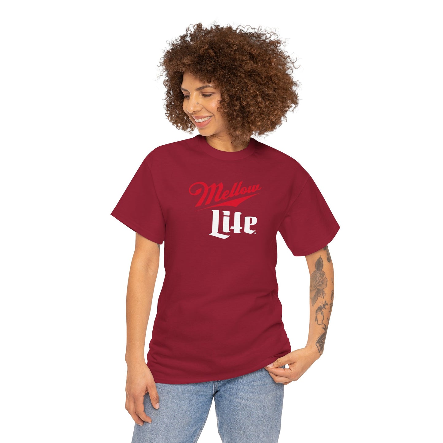 MELLOW LIFE Unisex Heavy Cotton Tee