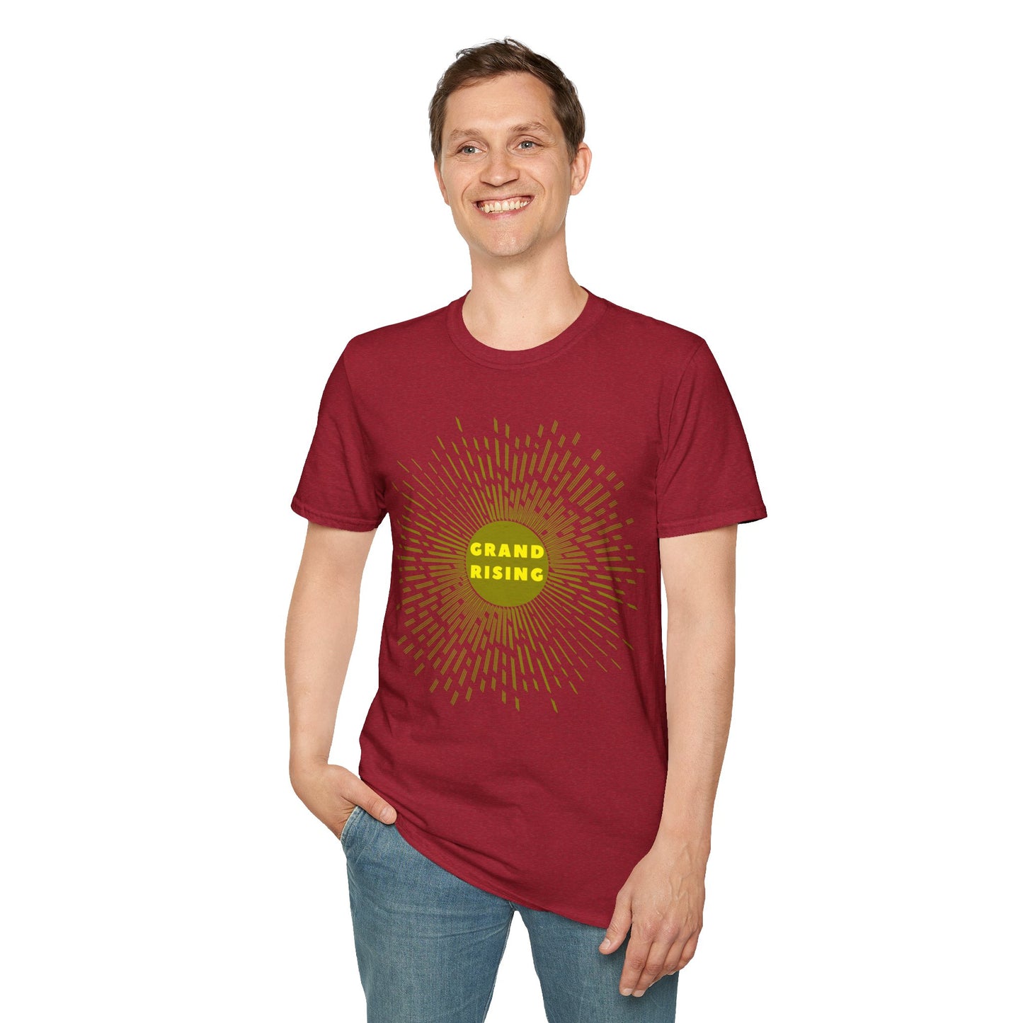 GRAND RISING Unisex Softstyle 100% Cotton T-Shirt