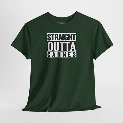 STRAIGHT OUTTA CANNES Unisex Heavy Cotton Tee