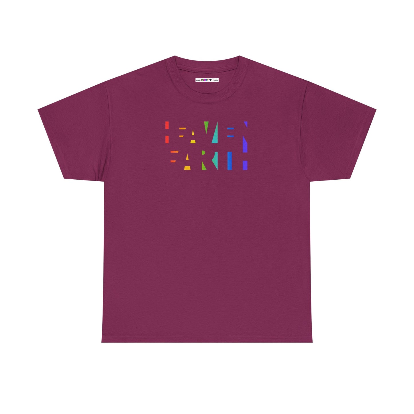 HEAVEN ON EARTH Unisex Heavy Cotton Tee — here now.