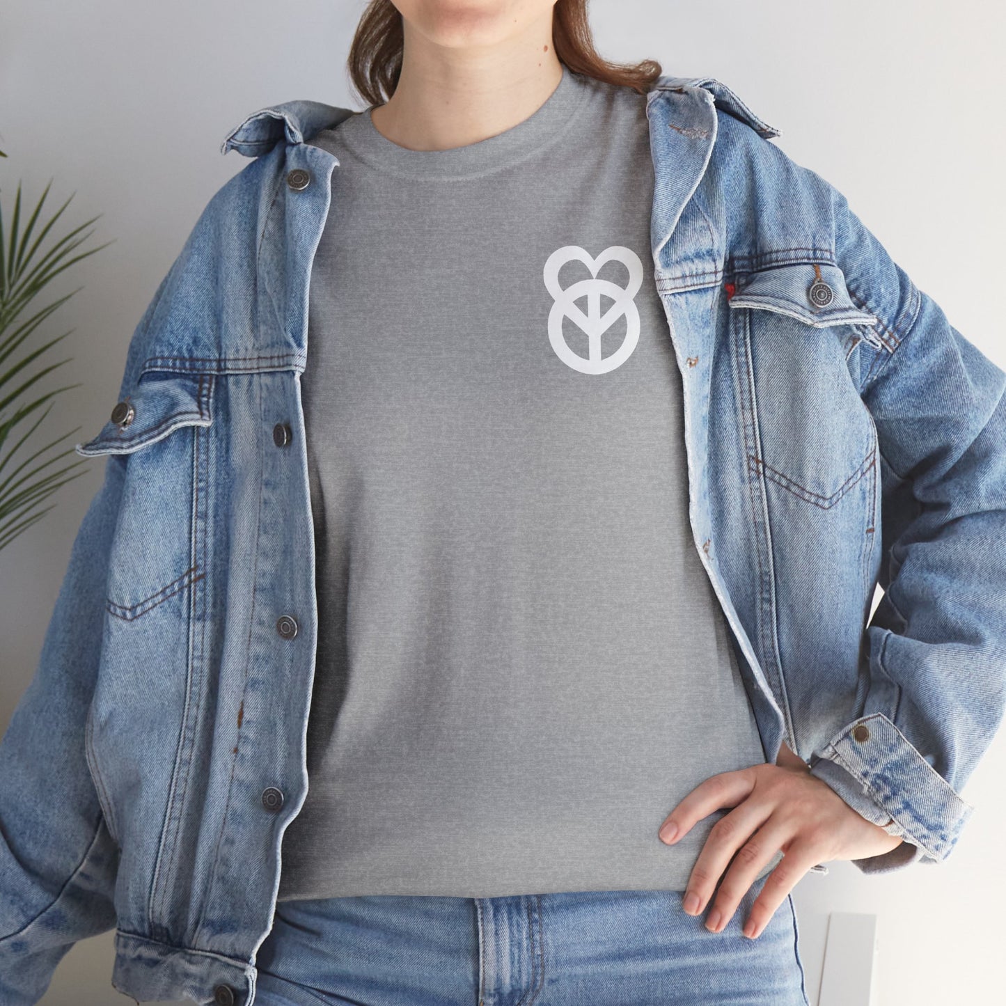 KEEP PEACE AND LOVE ON Unisex Heavy Cotton Tee
