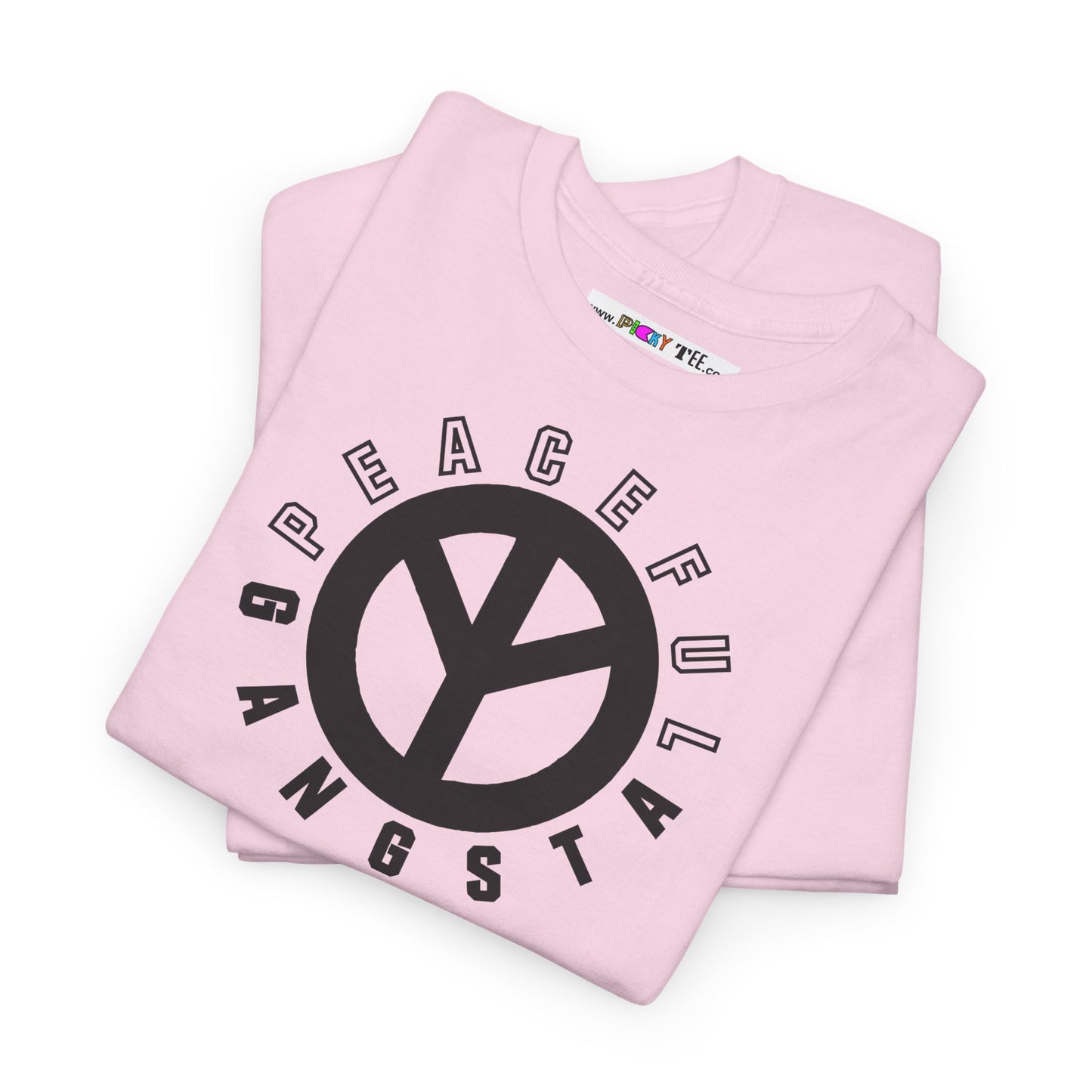 PEACEFUL GANGSTA Unisex Heavy Cotton Tee