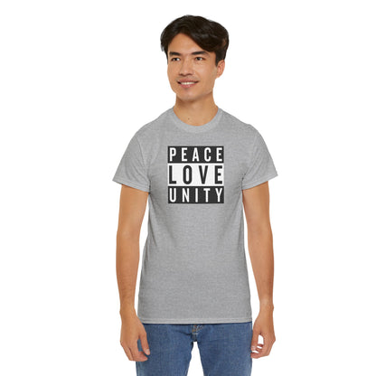 PEACELOVEUNITY Unisex Heavy Cotton Tee