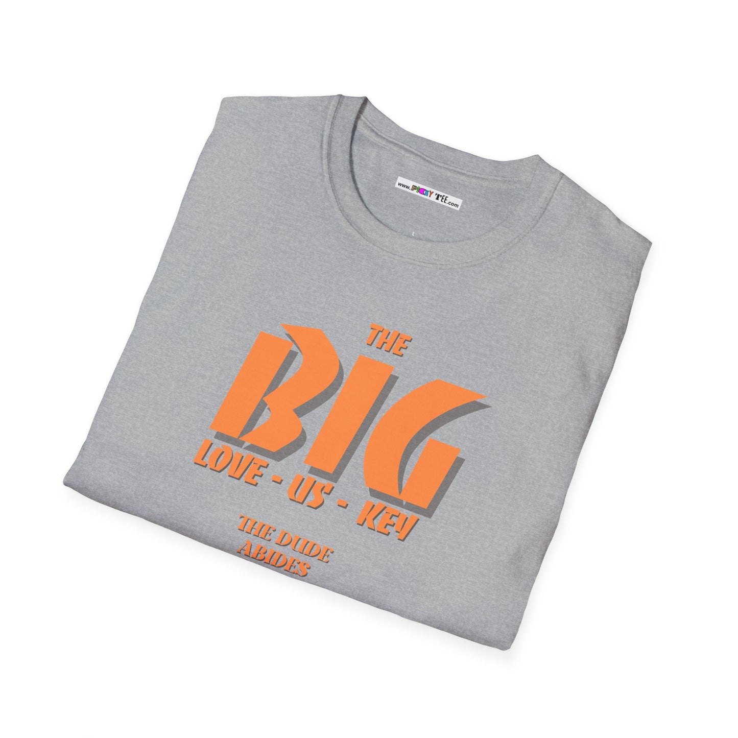 THE BIG LOVE-US-KEY Unisex Softstyle 100% Cotton T-Shirt