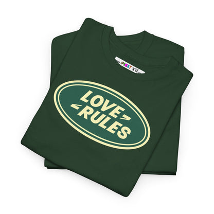 LOVE RULES Unisex Heavy Cotton Tee