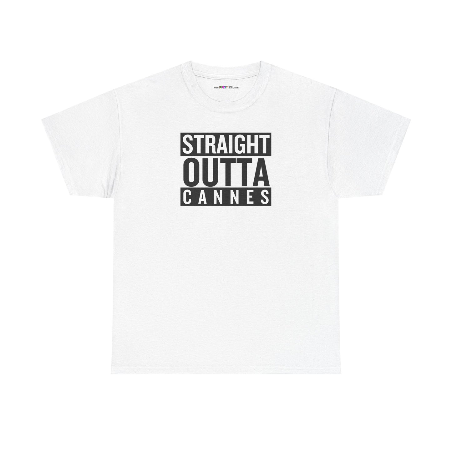 STRAIGHT OUTTA CANNES Unisex Heavy Cotton Tee