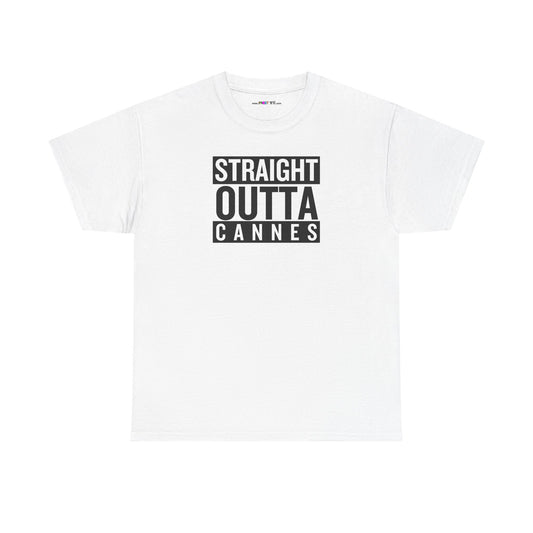STRAIGHT OUTTA CANNES Unisex Heavy Cotton Tee
