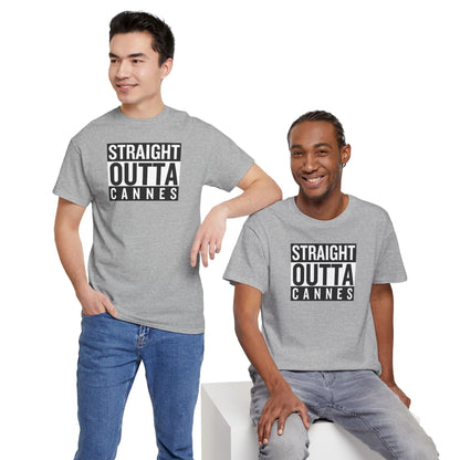 STRAIGHT OUTTA CANNES Unisex Heavy Cotton Tee