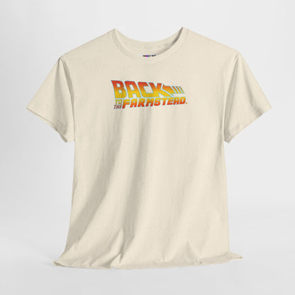BACK TO THE FARMSTEAD Unisex Heavy Cotton Tee