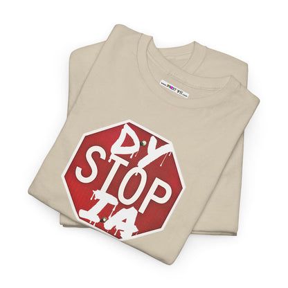 STOP DYSTOPIA Unisex Heavy Cotton Tee