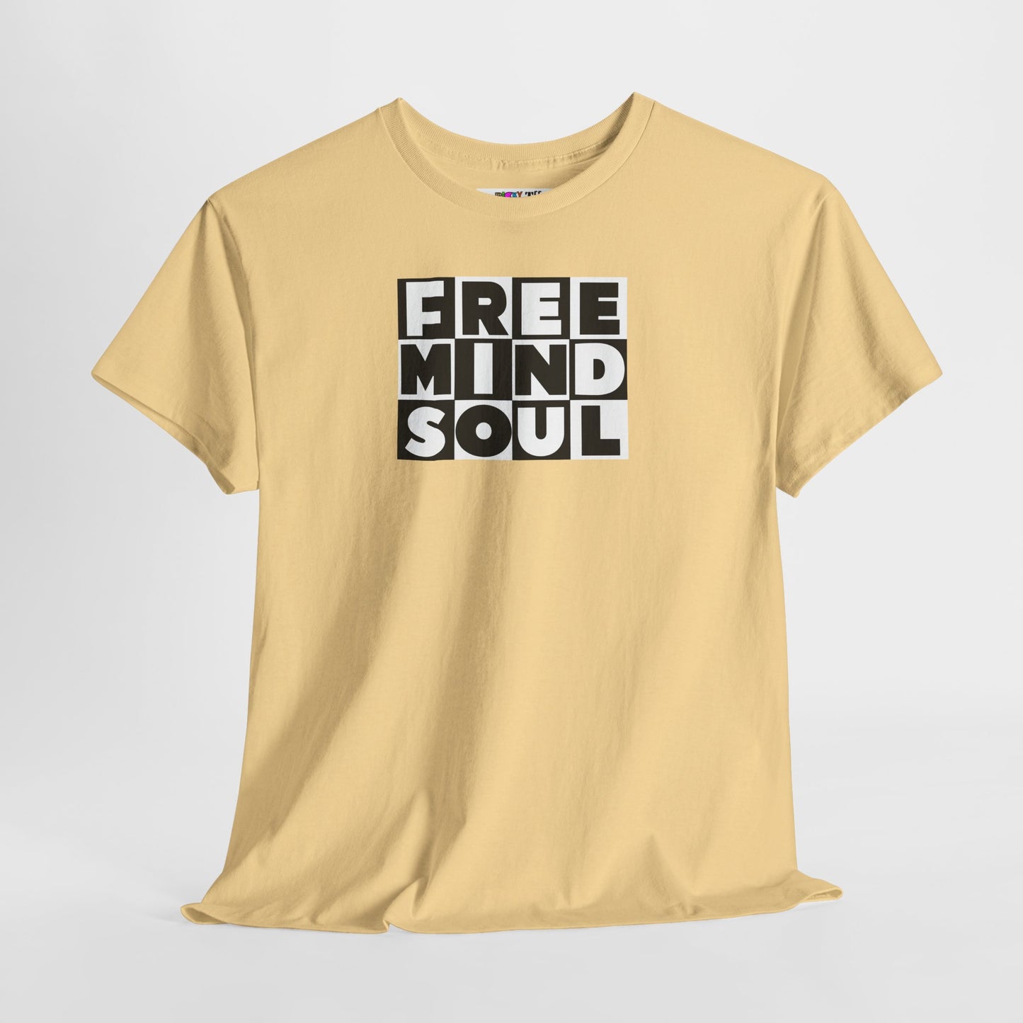 FREE MIND SOUL Unisex Heavy Cotton Tee