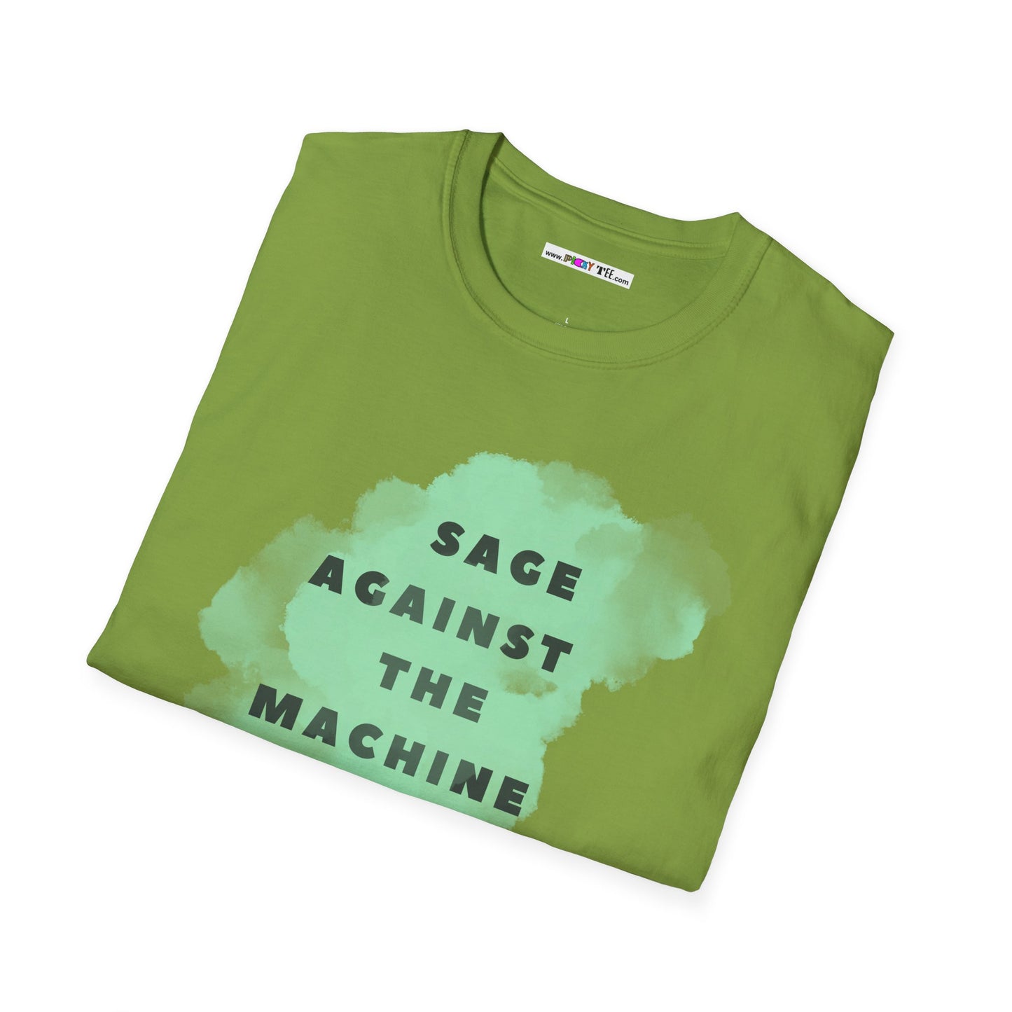 SAGE AGAINST THE MACHINE Unisex Softstyle 100% Cotton T-Shirt