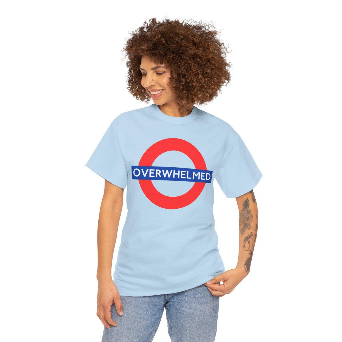 OVERWHELMED Unisex Heavy Cotton Tee