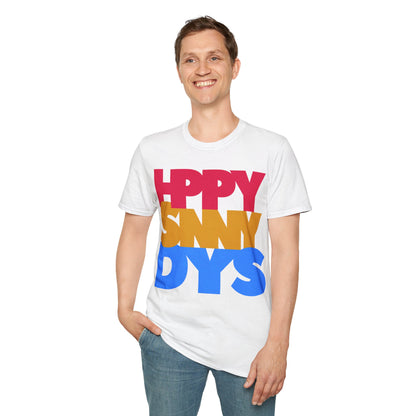 HPPY SNNY DYS Unisex Softstyle 100% Cotton T-Shirt