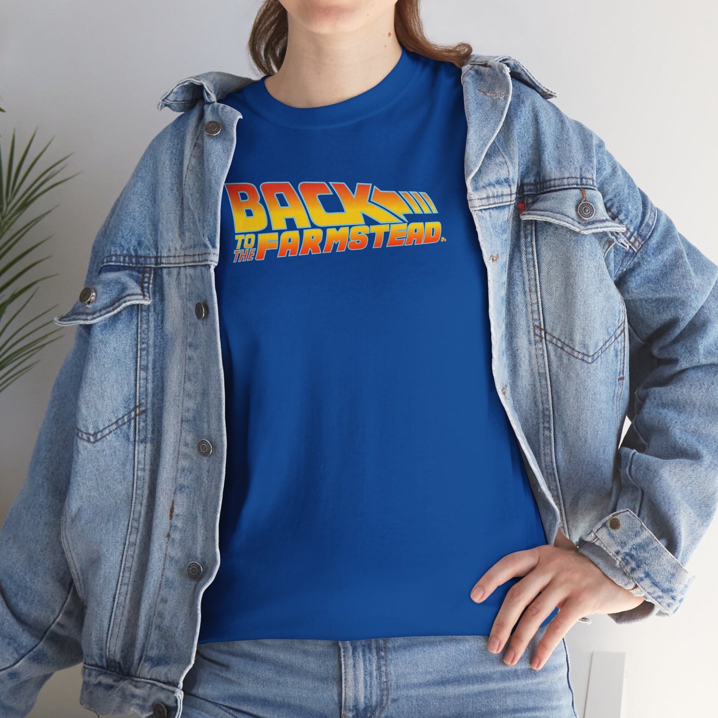 BACK TO THE FARMSTEAD Unisex Heavy Cotton Tee