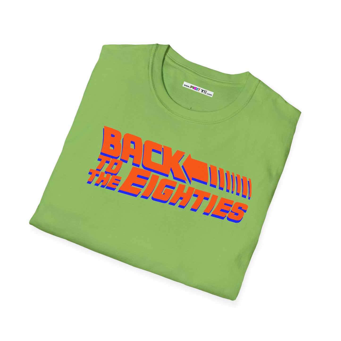 BACK TO THE EIGHTIES Unisex Softstyle 100% Cotton T-Shirt