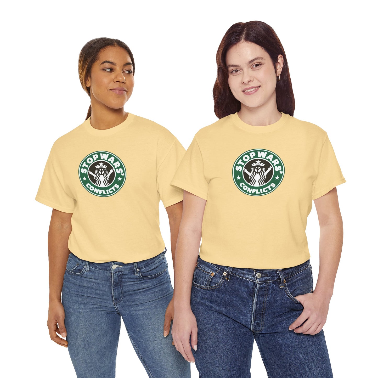 STOP WARS' CONFLICTS Unisex Heavy Cotton Tee