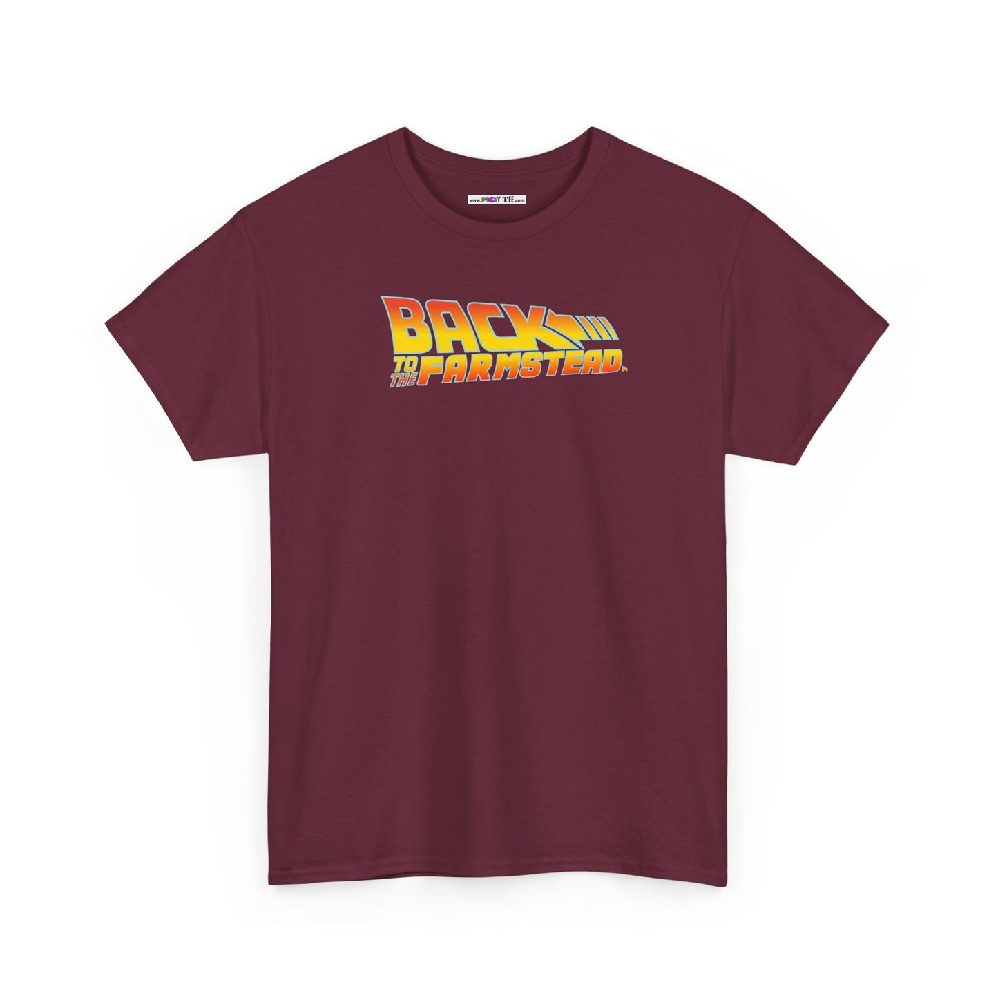 BACK TO THE FARMSTEAD Unisex Heavy Cotton Tee