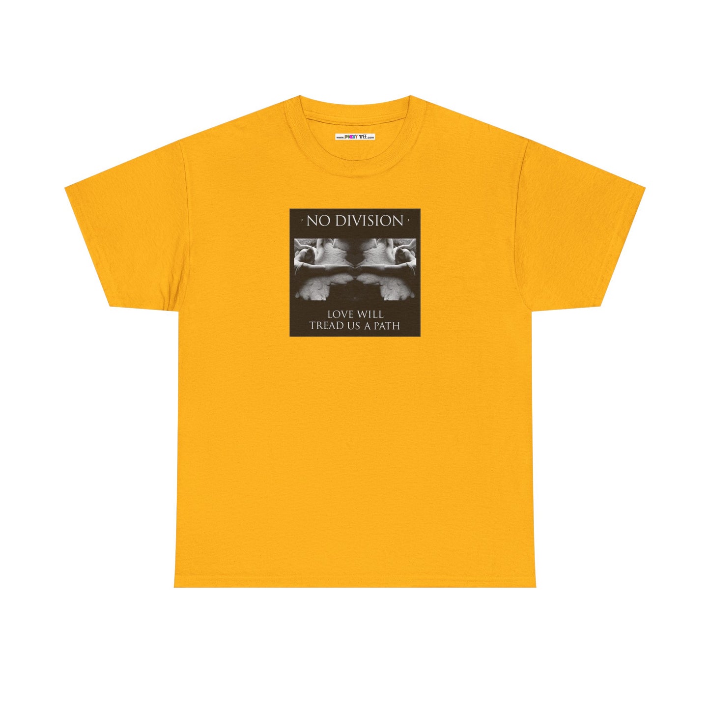 'NO DIVISION' LOVE WILL TREAD US A PATH Unisex Heavy Cotton Tee