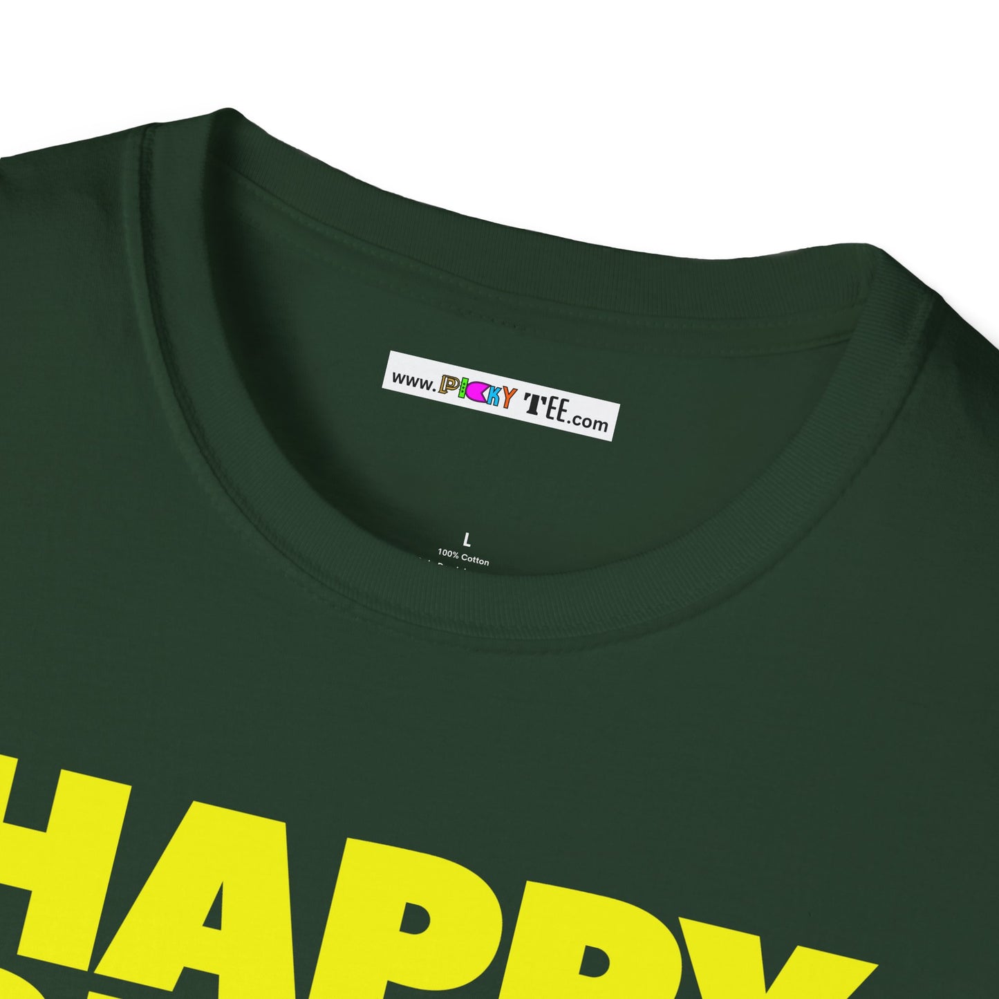 HAPPY PLACE/PEACE Unisex Softstyle 100% Cotton T-Shirt