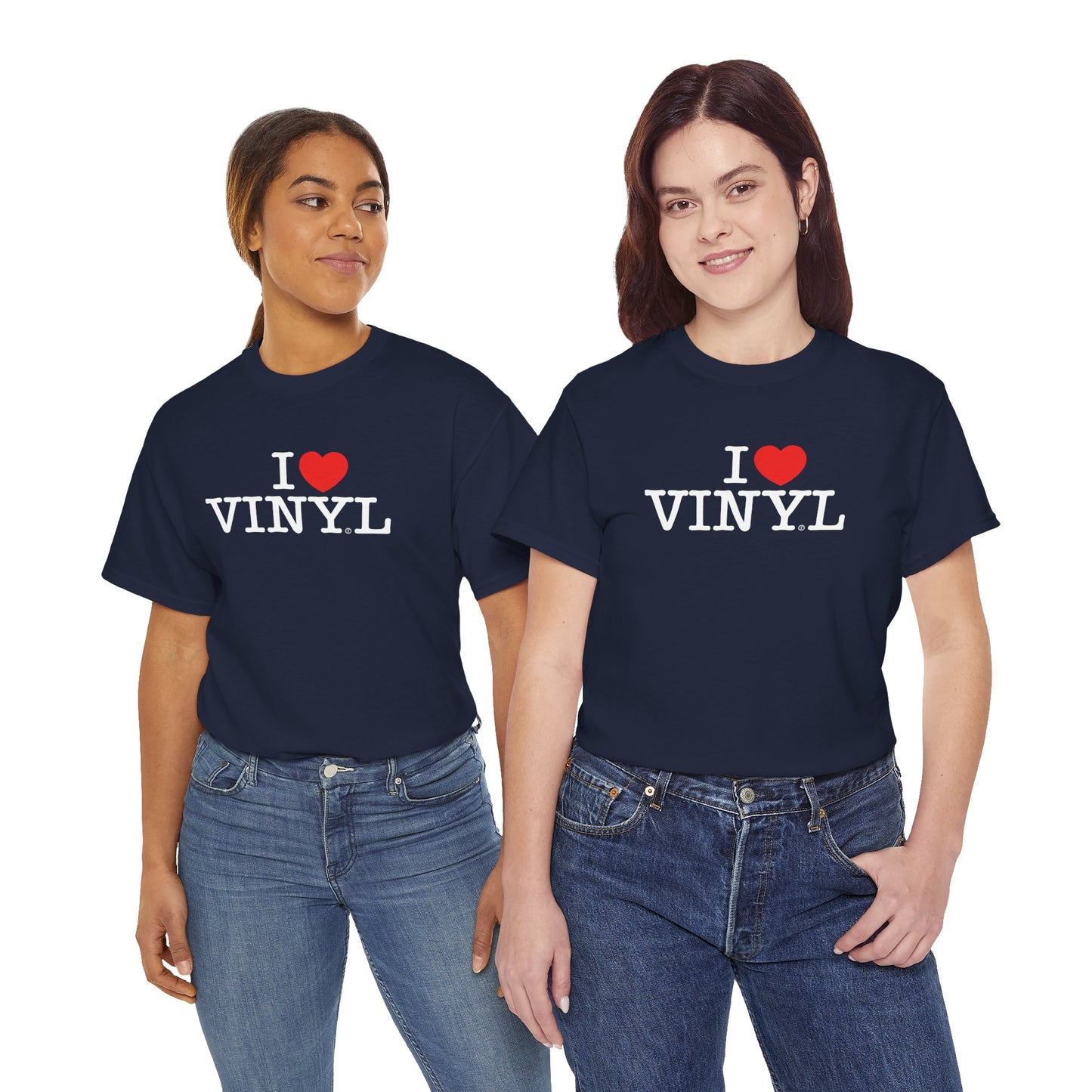I ❤️ VINYL Unisex Heavy Cotton Tee