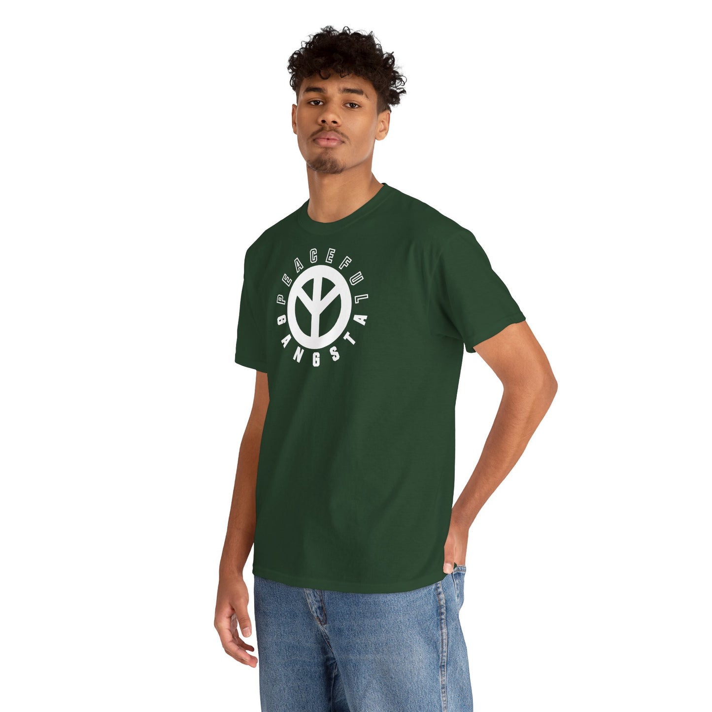 PEACEFUL GANGSTA Unisex Heavy Cotton Tee