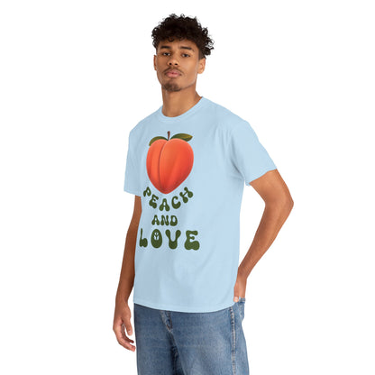 PEACH AND LOVE Unisex Heavy Cotton Tee