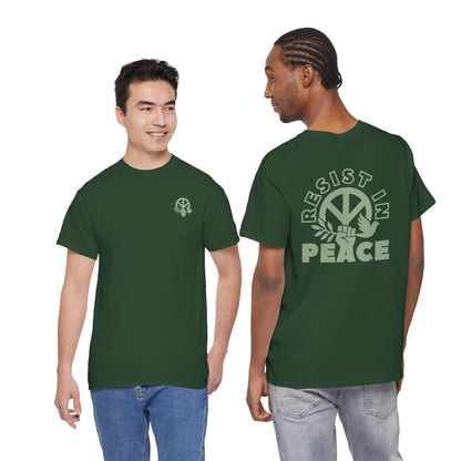 RESIST IN PEACE Unisex Heavy Cotton Tee